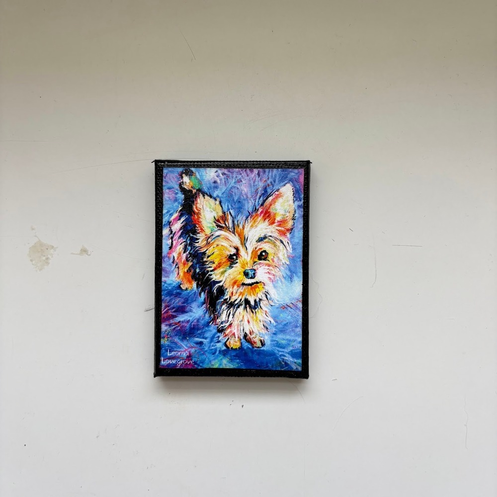 Leoma Lovegrove Yorkie Terrier Miniature Canvas Print Art 2x3 Mad Dog